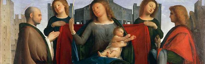 Madonna in trono con sant’Ambrogio e san Michele
