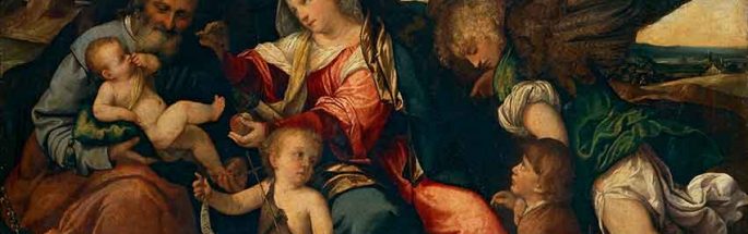 Santa Famiglia con san Giovanni, Tobia e l’arcangelo Raffaele
