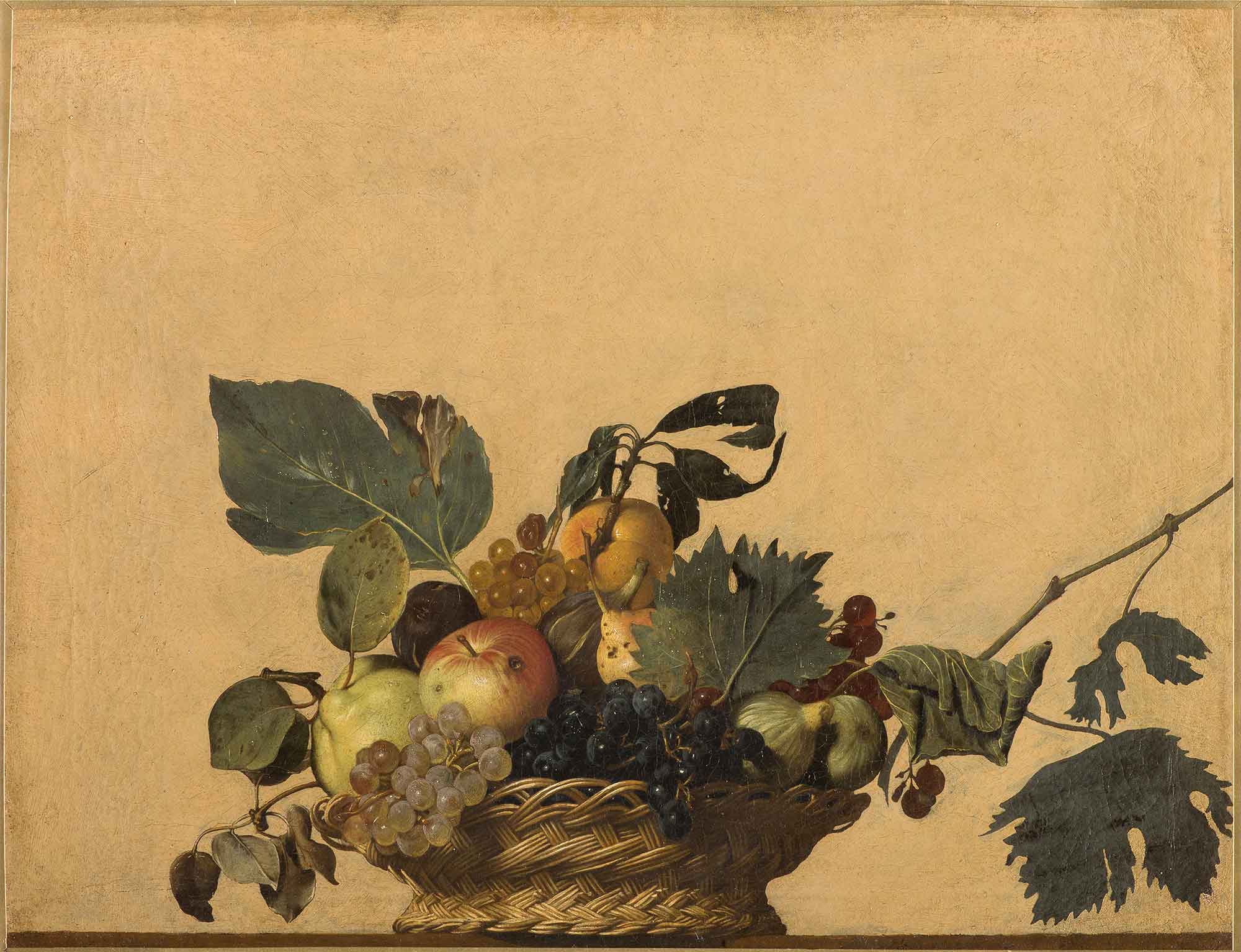 <p>Michelangelo Merisi, detto il Caravaggio, <em>Canestra di frutta</em>, olio su tela </p>
