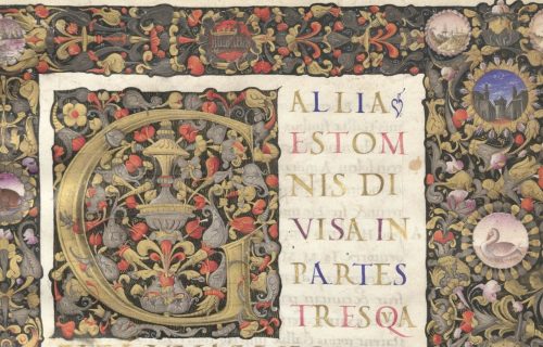 BIBLIOTECA DIGITALE<BR>A 243 inf, De Bello Gallico di Giulio Cesare