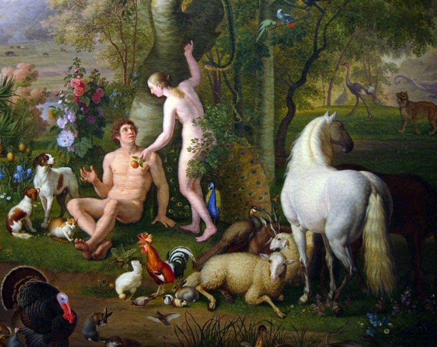 <p>Wenzel Peter<br />
<em>Adamo ed Eva nel Paradiso Terrestre</em><br />
olio su tela<br />
Musei Vaticani, inv. 41266</p>
