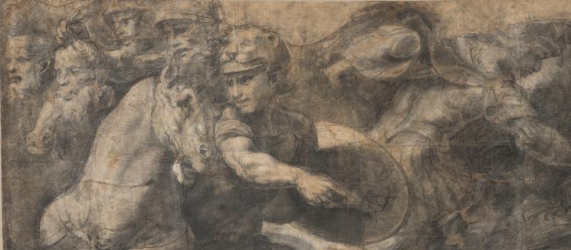 Il Cartone della Battaglia di Ponte Milvio di Giulio Romano torna alla Pinacoteca